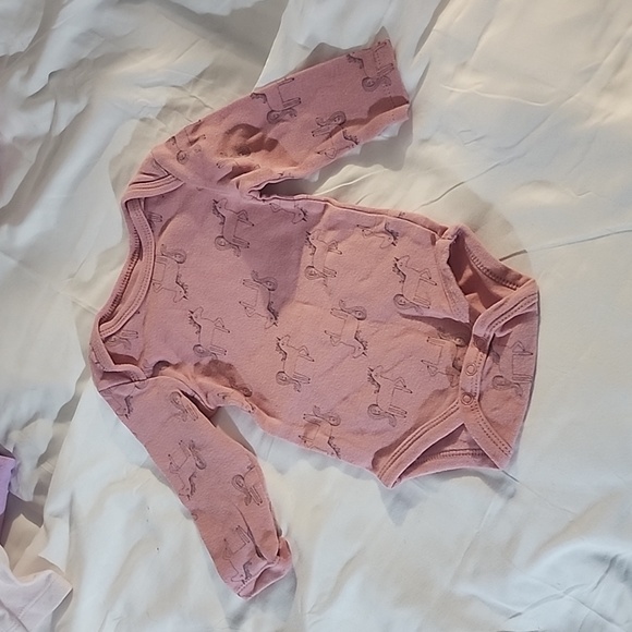 chick pea Other - ChickPea 0-3 blush unicorn long sleeve diaper shirt